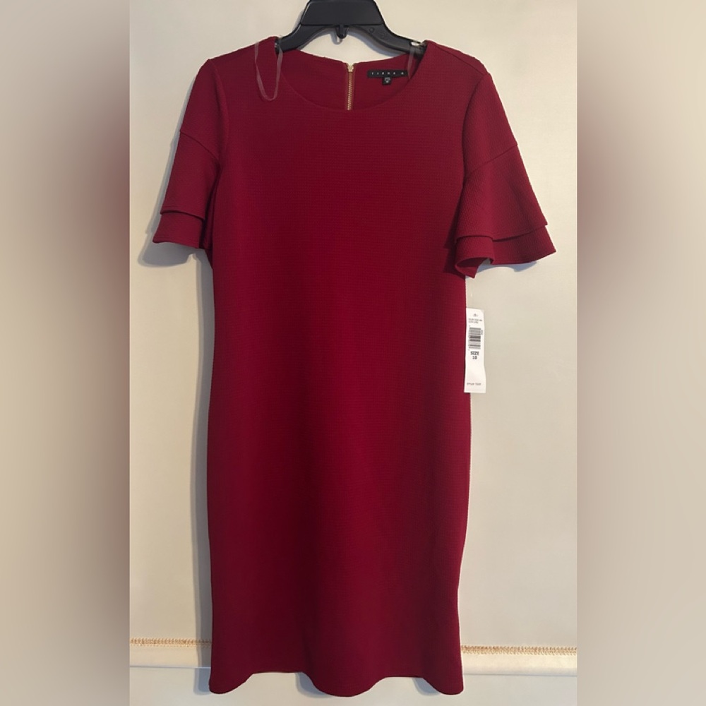 NWT Tiana B Size 10 Wm Dress Elbow Ruffled Sleeves